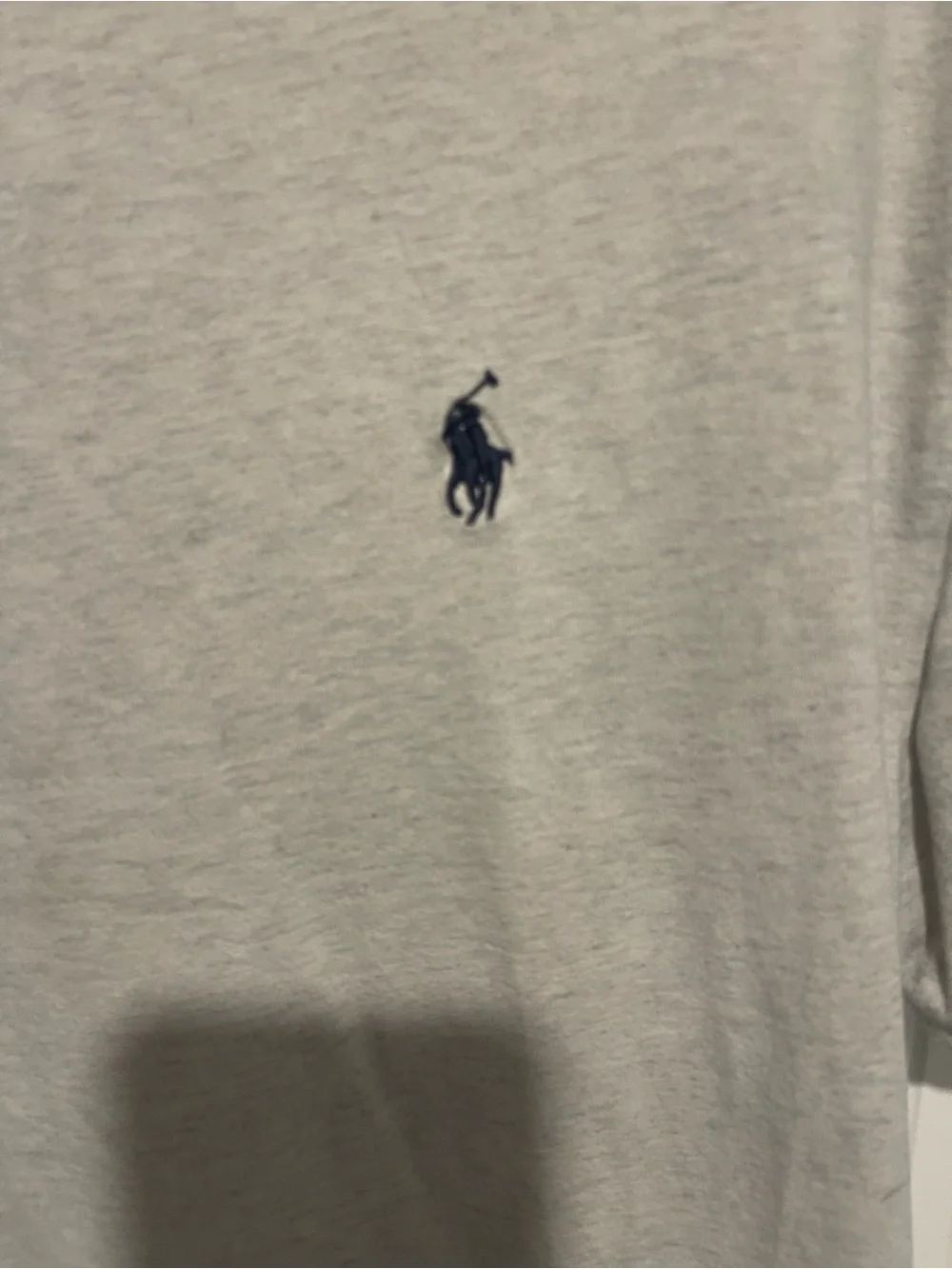 Polo by Ralph Lauren Light Gray V‑Neck Tee with Navy Pony